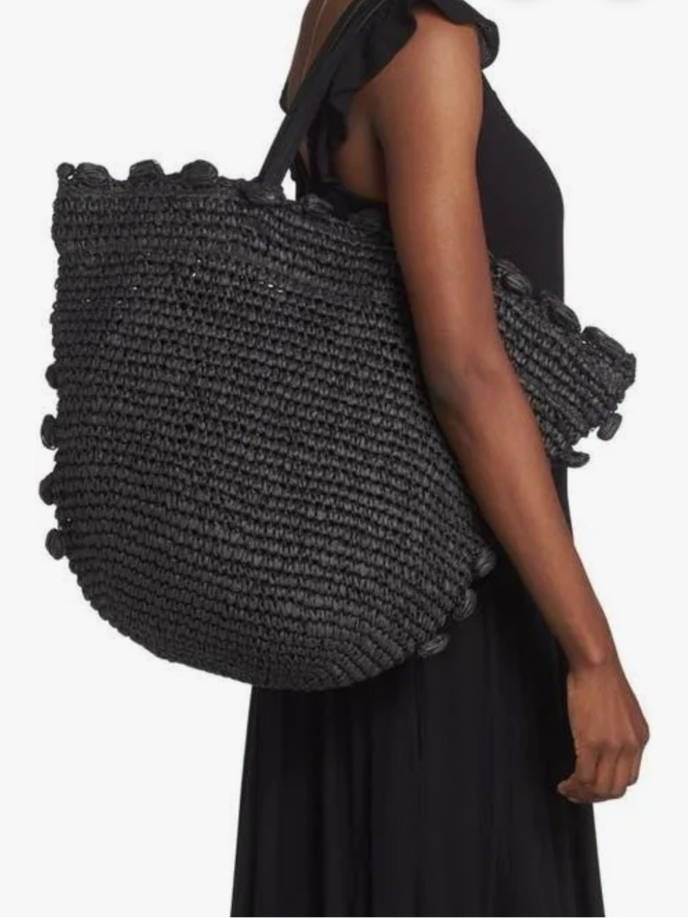 btb Los Angeles Leah Straw Tote